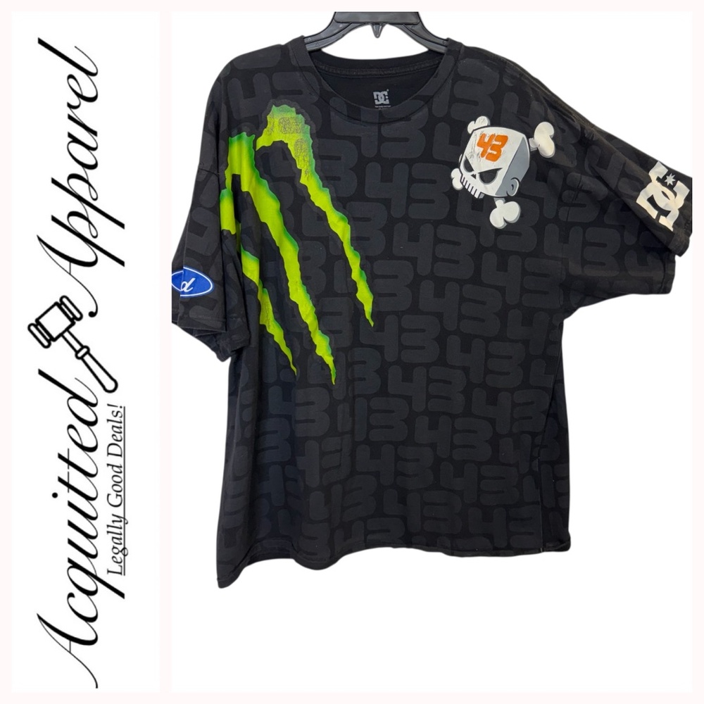 DC 43 Ken Block Monster Ford Black Tee T-Shirt